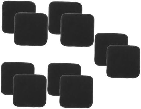 WOONEKY 5sets Microfiber Bowling Pad Ball Professional Polishing Cushion for Indoor Bowls Easy to Use 2pcs*5