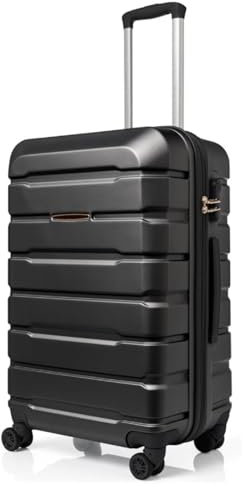 CYTECH - Petite Valise de Cabine avec Serrure à Code - 55 cm - Noir - Légère et résistante en Abs - 4 Roue Ultra Fluide