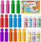 Badebomben Tabletten - 120 Stück Lebensmittelqualität Badefarben für Kinder Badewanne, 7 Farben Badesalz Kinder Badekugeln, Kreieren Sie lustige, Frei von Duftstoffen, Badespass für Kinder