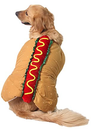 SEWOART Hunde-und Katzenkleidung Für Halloween Weihnachten Cosplay Hot Dog – Größe Mit Elastischem Halsausschnitt