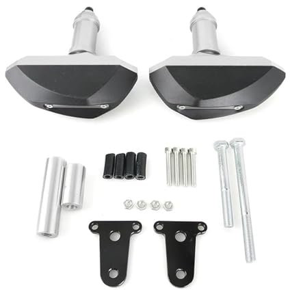 DZNEFYUP Sturzpads Für Kawasaki Z400 Und Für Ninja 400 Motorrad Schutzhaube Motorschutzabdeckung(Silber)