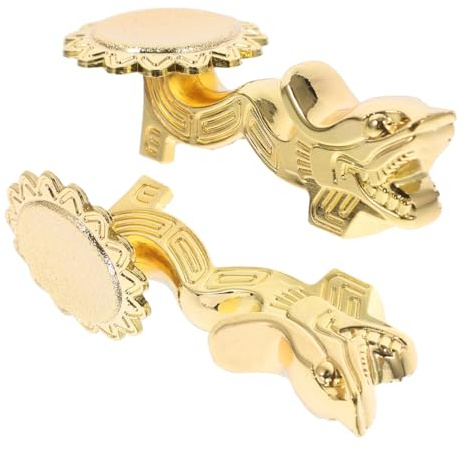 MAGICLULU 2pcs Chopstick Holder Alloy Spoon Fork Stand for Kitchen Counter Retro Dragon Head Chopsticks Rack for Chinese Tableware