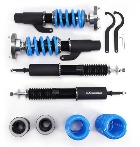 Stoßdämpfergas Für 3 Für Serie Für AWD E90 E92 2006-2011 Gewindefahrwerk Senkung Spulen Racing Gewindefahrwerk 24 Schritt Dämpfer Schocks Stossdämpfer Gasdruck