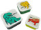 ARKRAFT set 3 porta merenda bambino disegno dinosauro Tirex per picnic scuola (Porta Merenda Tirex)