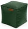 Green Bean Sitzhocker aus Kunstleder - Pouf mit EPS Perlen Füllung - 40 x 40 cm - perfekte Ergänzung zum Sitzsack - Sitzwürfel Sitzkissen Hocker Fußhocker - Dunkelgrün