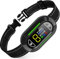Collier Anti Aboiement Chien, Rechargeable Collier Chien avec 4 Modes Son/Vibration/Choc Electrique, Réglable 5 Niveaux de Sensibilité, Étanche IP67 pour Gros Petit Chien - Noir