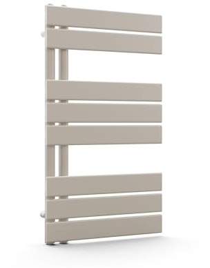 blumfeldt Badheizkörper - 320 W Wandmontage Handtuchheizkörper Mit Seitlichem Anschluss, Modernes Stahl-Design, Handtuchhalter Für Badezimmer & Wohnräume, 45x80 cm, Sand