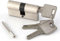 Serrure à Barillet Euro De 70 Mm Serrure à Barillet De Porte 35/35, Double Cylindre Européen, Serrure De Porte Anti-Bump, Anti-perceuse Et Anti-crochetage avec 3 Clés, Ad, 50MM(25+25)