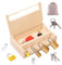 Ensemble de cadenas - Jouet éducatif avec serrure et clé en bois pour jeunes | Outil d'apprentissage interactif, activité STEM préscolaire, amélioration des capacités