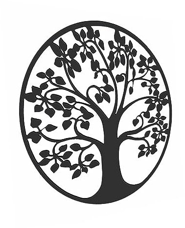 Cabilock Iron Wall Tree of Life Pendant Wall Decorations Home Ornament Iron Craft Decor