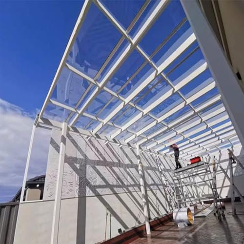 Transparente Acrylglas Platten,PC Endurance Board,Wetterfest Stegplatten Ersatzplatten,Gewächshausplatte,Tageslichtplatte,UV-beständig,Wetterfeste,Garten,Vordächer,Fenster,Terrasse,Balkon