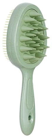 Haarbürste Ohne Ziepen Für Damen Und Herren-Entwirrbürste Auch Für Locken & Lange Haare-Profi Detangler-Bürste-Doppelseitig Modischer Stylingkamm Massage Spiralfeder Haarbürsten (Grün)