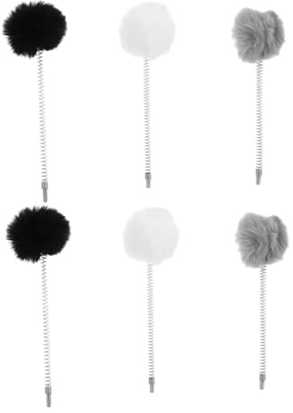 Hohopeti Lot De 6 Jouets Suspendus pour Chat Jouet Chat Interactif avec Balles De Rechange Et Ressorts Accessoire Arbre À pour Poursuite Mastication Et Jeu D’Intérieur