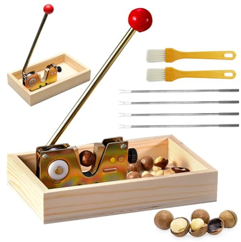 Tutamaz Nussknacker Walnussknacker,Nut-Cracker mit Hebel-Funktion grönverstellbar öffnet mühelos hartschalige Nüsse Für Haselnüsse, Paranüsse, Mandeln, Pekannüsse