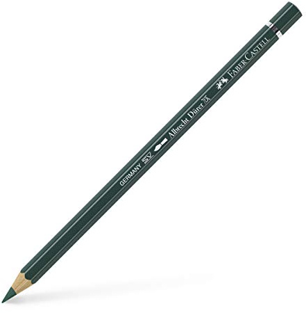 Faber-Castell Art & Graphic Albrecht Dürer Watercolour Pencil, 267, Pine Green, for Craft, Drawing, Sketching, Home, School, University, Colouring