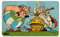 Logoshirt® Asterix I Obelix & Miraculix I Zaubertrank I Frühstücksbrettchen I Schneidebrett I 23x14cm I spülmaschinenfest & hitzebeständig I Lizenziertes Originaldesign