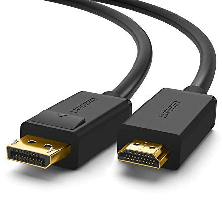 Cabo Ugreen Displayport Hdmi 4K 30Hz 28Awg 1.5M - Preto
