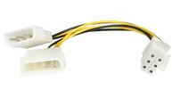STARTECH.COM LP4PCIEXADAP - 6in LP4 to 6 Pin PCI Express Video Card Power Cable Adapter