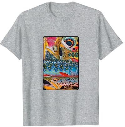 Forellen Konfetti Series 4 T-Shirt Derek DEYOUNG Angeln Geschenk T-Shirt