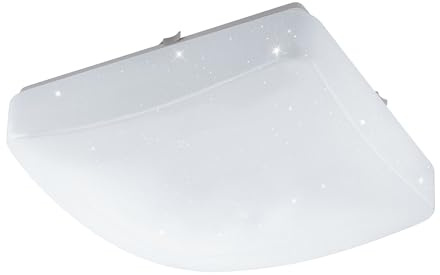 Eglo Relax & Work LED Ceiling Lamp Giron-RW, Single-Light Ceiling Fixture | made of steel and plastic, colour: white, modes selectable via wall switch