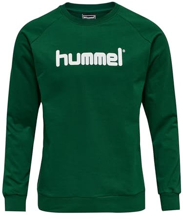 hummel Damen Pullover Go Cotton Logo Sweatshirt Woman 203519 Evergreen L