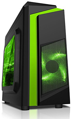 OCHW Ultra Fast Gaming PC Desktop Computer AMD Athlon 3000G Quad Thread ATI Radeon HD Vega 3 Graphics USB 3.0 1TB 8GB DDR4 Wifi No Operating System F3 GREEN