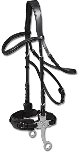 WALDHAUSEN Trensenzaum X-Line Hackamore, schwarz, WB