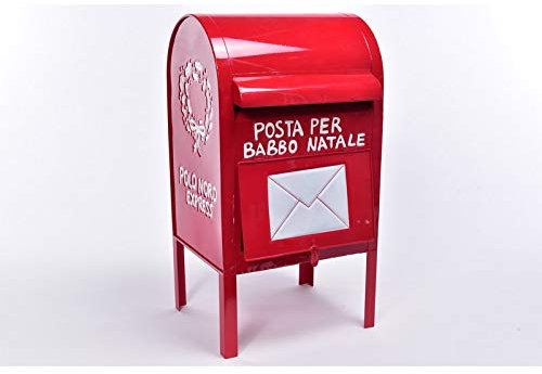 MERCURY Cassetta Postale di Babbo Natale Grande 28X26.5XH.52 CM.