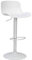 Vaukura Taburete Alto para Cocina/Bar Regulable en Altura (Blanco)