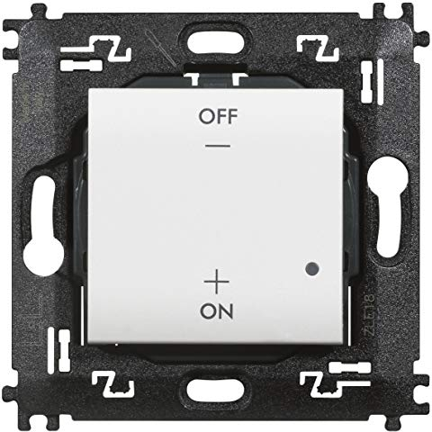 BTICINO Interruttore Luci Wireless Livinglight N4003CW, Interruttore WiFi con Batteria, Controllo da Remoto App Home+Control, Funziona con Alexa, Google Home, Apple, Gestione Consumi, Smart Home