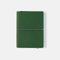 Ciak Notebook Evolving Colours con Pagine Bianche, Taccuino Copertina in Finta Pelle Liscia e Chiusura ad Elastico, Fatto a mano, Colore Verde, Dimensione 15 x 21 cm, Made in Italy