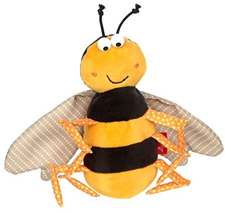 SIGIKID 39208 Biene Cuddly Gadgets Mädchen und Jungen Babyspielzeug empfohlen ab Geburt gelb