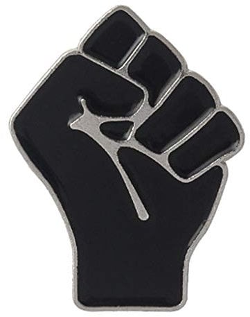 follwer0 Erhöhte Faust Emaille Broschen Anstecknadel Abzeichen Black Lives Matter Brosche Anstecknadeln für Kleidertaschen Pullover Schal Clips