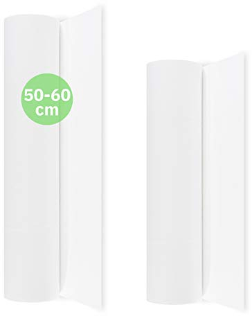 Hypafol Liegenabdeckung mit PE Beschichtung | 6 Rollen | 50 cm Breite | 1-lagig | 100% Zellstoff + PE | hochweiße Abdeckrollen | 50 m pro Rolle | Abrisse alle 38 cm perforiert |