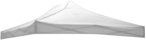 Telo Tetto di Ricambio per Gazebo Pieghevole 2x3m in Tessuto Ox 600D Bianco