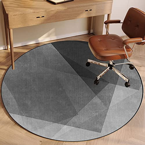 EYZO Tappeto Salvapavimento, Tappetino per Sedia da Ufficio Gaming, Protezioni per Il Pavimento della Sedia, Tappetino per Sedia da Computer per Soggiorno, Tappetino per Pavimenti Rotondo 80 cm