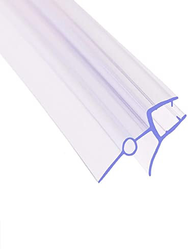 Shower Door Seal Strip for 4-6mm Glass, Covers up to 20mm Gap, Perfect Transparent Shower Screen Seal Replacement with 90cm Adjustable Length (For4-6mm Thickness,18-22mm Gap 900mm)