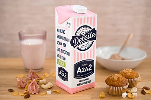 Leche Desnatada DELEITE A2A2 - Caja de 6 unidades de 1L