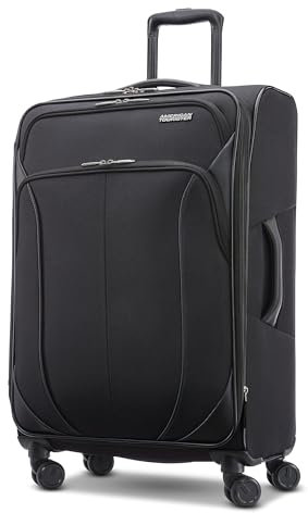 American Tourister 4 Kix 2.0 Erweiterbares Softside-Gepäck mit Spinner-Rädern, schwarz, 20 Spinner, 4 Kix 2.0 Erweiterbares Softside-Gepäck mit Spinnrollen