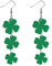 St. Patrick's Day grüne Kleeblatt-Ohrringe, irisches Kleeblatt, Acryl, baumelnde Ohrringe, grünes Kleeblatt, Hängeohrringe für Damen und Mädchen, Schmuck, grünes Kleeblatt, Geschenk, Kunststoff