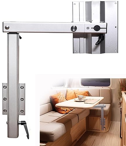 HWHongRV Klappbare Tischbeine aus Aluminiumlegierung, werden für Wohnmobile, Yachten, Wohnwagen und Wohnwagen verwendet. (Silber)
