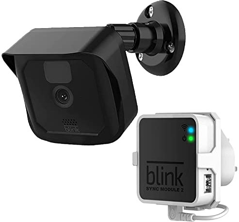 Blink Camera Mount, Plastic Cover/Mount with Blink Sync Module Outlet Wall Mount for Blink Outdoor/Indoor Cameras Security System (Blink 1+1)