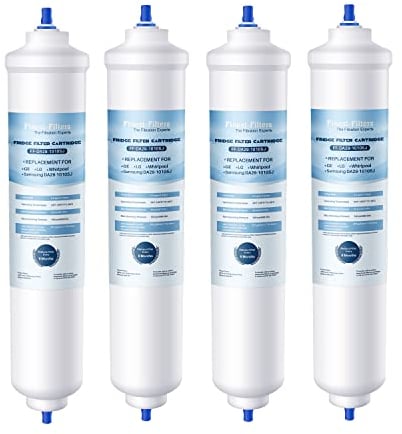 Finest-Filters Water Filter Compatible Replacement for Samsung DA29-10105J, DA29-10105J HAFEX/EXP, EF9603, WSF-100, DA99 02131B, HAIER LG Fridge Water Filter (4)