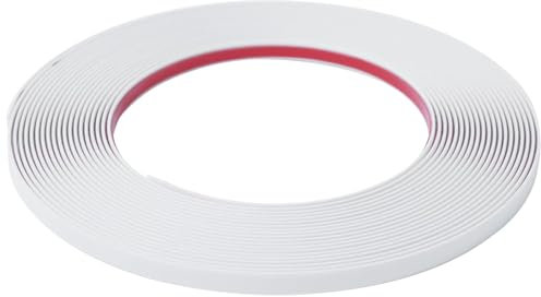 JSIWOTH 6M Peel and Stick Trim, Black Waterproof Molding Trim for Walls Edges, Borders, Window Frames, Backsplash Tiles, Flexible and Self Adhesive