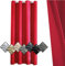Sichtschutz Vorhang 220x140cm, Kindervorhänge, Sie sind weich, drapiert, elegant für Zimmer Küche Babyroom,Rot 1 Stück (HöhexBreite)