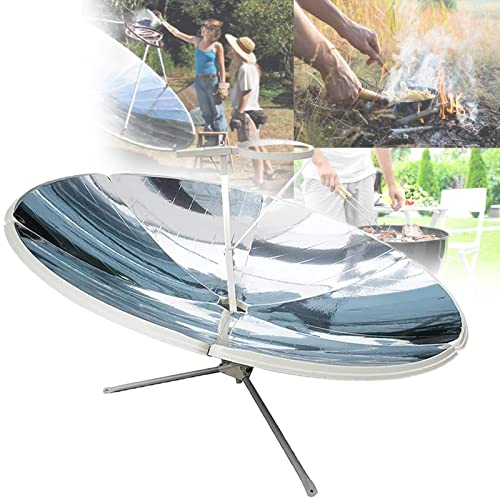 JINGEDD Horno Solar ParabóLico,Cocina Solar PortáTil de 1800 W,Barbacoa para Acampar Al Aire Libre,áReas AgríColas Y Pastorales,Defensas Fronterizas,Puestos Avanzados,Islas,Desiertos