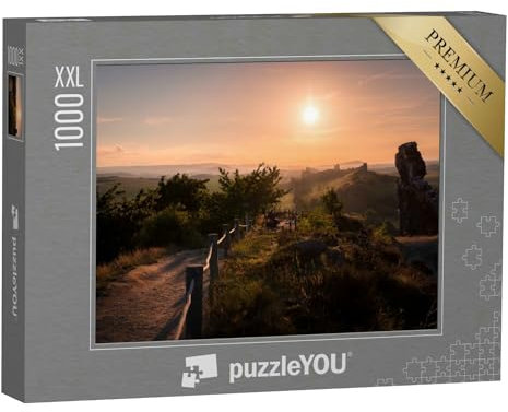 Puzzle 1000 Teile XXL „Sonnenuntergang über dem Harz“ – aus der Puzzle-Kollektion Harz