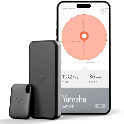 Monimoto 9 Anti-Diebstahl GPS und Alarm Tracker DIY-Installation, Keine Verkabelung, wasserdicht, globale Abdeckung - Smart GPS-Tracker für Motorräder, Autos, Fahrräder, ATVs, Boote, Wohnmobile