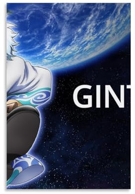 GINTAMA Anime-Cartoon-Poster, Kunstdekoration, Wandposter, Dekoration, Innenposter, Druck, Dekoration, Bar, Restaurant, Dekoration, Ästhetik, Poster, Wohnzimmer, Poster, 30 x 45 cm, ungerahmt