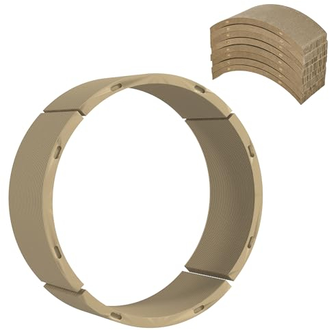 PawHut Katzen Kratzbrett, 8 Set Kratzpappe Recycelbar, Wellpappe Kratzmatten für Katzenlaufrad, Katzen bis 5 kg, 55 x 25,5 x 3 cm, Braun